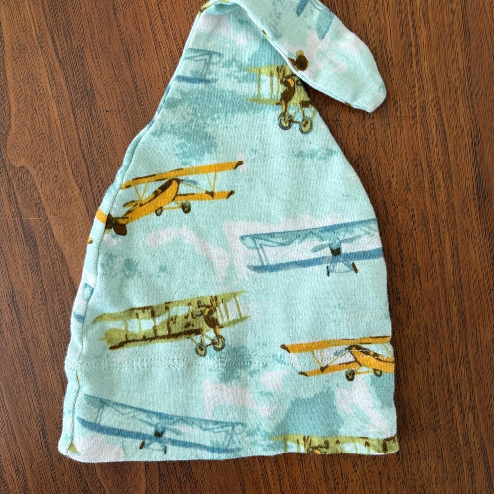 Milkbarn Blue and Yellow Vintage Airplane Hat